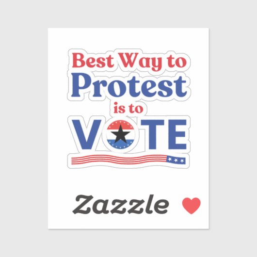 反対最高のの道は選挙に投票することだ シール (シート)