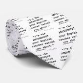 反対者はあなたの英語の先生警告しました ネクタイ (ロール)