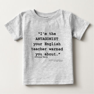 反対者はあなたの英語の先生警告しました ベビーTシャツ