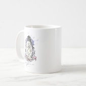 反射かわいらし小石™ コーヒーマグカップ (正面左)