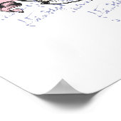 反射かわいらし小石™ ポスター (角)