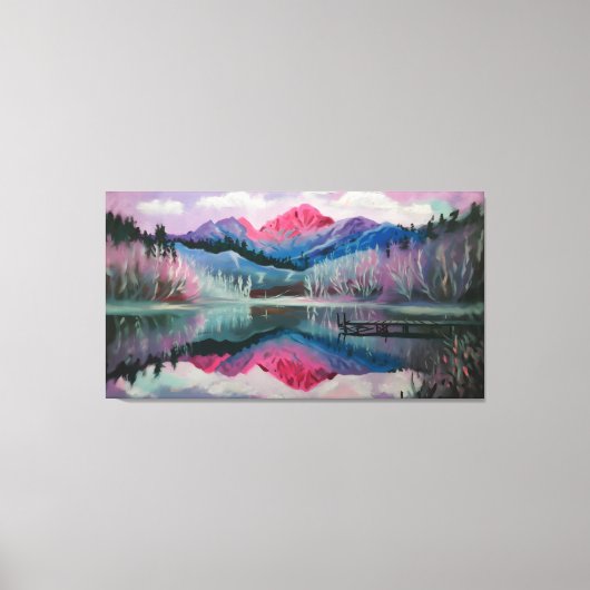 反射した夢 キャンバスプリント (正面)