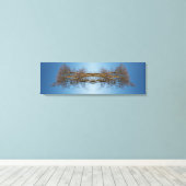 反射した木 キャンバスプリント (インサイチュ (ウッドフロア))