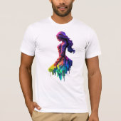 反射する女性 Tシャツ (正面)