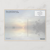 反射する日光 ポストカード (裏面)