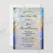 反射する水の波紋抽象アート 招待状 (正面)