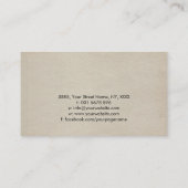 反射する生命の木 名刺 (裏面)