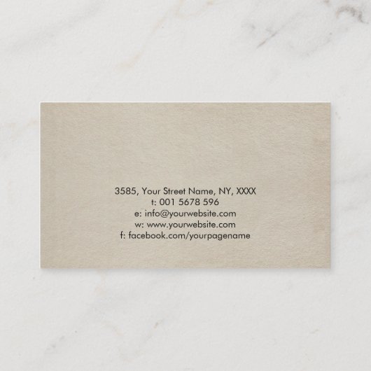 反射する生命の木 名刺 (裏面)