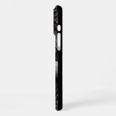 反射する白狼のデザイン iPhoneケース (左側面)