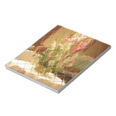 反射する花のアートプリント ノートパッド (回転)