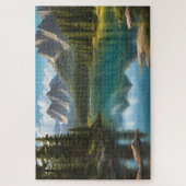 反射のある美しい湖 ジグソーパズル (縦)