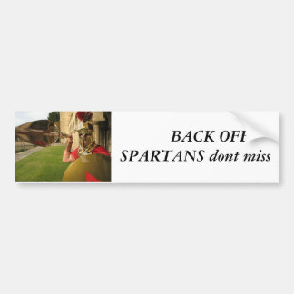 反射のやりは、        SPARTANSを…後退させます バンパーステッカー