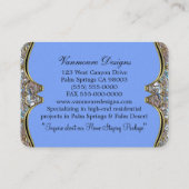 反射のエレガントなプロフェッショナルを過ぎて 名刺 (裏面)