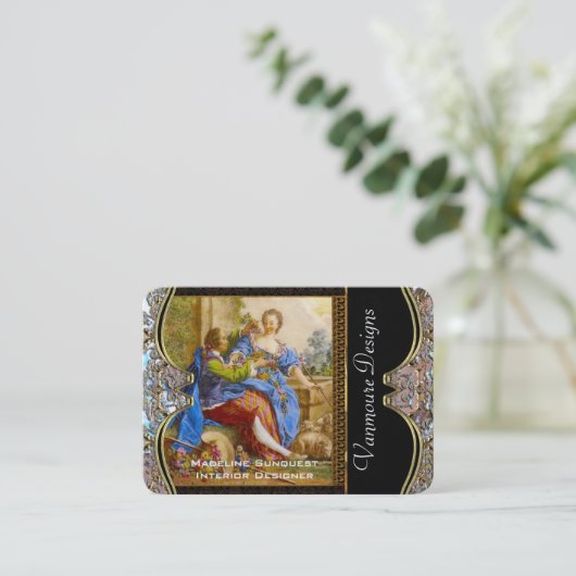 反射のエレガントなプロフェッショナルを過ぎて 名刺 (スタンド正面)