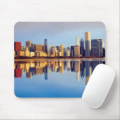 反射のシカゴのスカイラインの眺め マウスパッド (マウス)