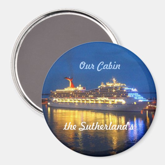 反射のハーバーパーソナライズされた マグネット (正面/裏面)