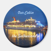 反射のハーバーパーソナライズされた マグネット (正面)