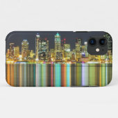 反射の夜のシアトルのスカイライン Case-Mate iPhoneケース (裏面(横))