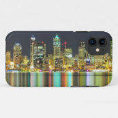 反射の夜のシアトルのスカイライン Case-Mate iPhoneケース (裏面(横))