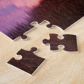 反射の池から日没のデナリ山 ジグソーパズル (側面)