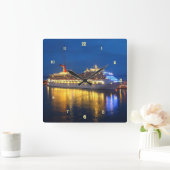 反射の港 スクエア壁時計 (ホーム)