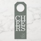 反射の結婚応援Sage Green ID774 ボトルネックタグ (正面)