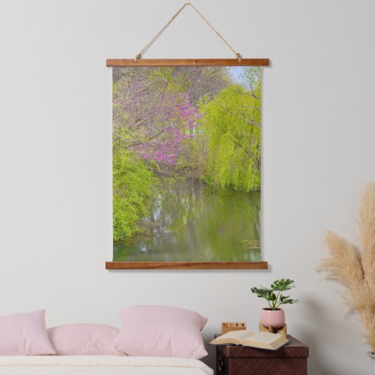 反射の自然ウォールタペストリー 吊り下げ型タペストリー (寝室)