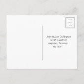 反射の鏡の招待状の灰色 インビテーションポストカード (裏面)