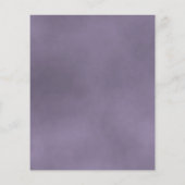 反射ほこりっぽい紫のバラ予算の結婚式 (裏面)