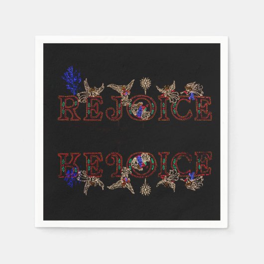 反射を喜ぶ スタンダードカクテルナプキン (正面)