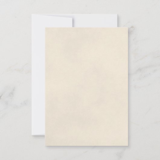 反射アイボリーホワイトローズロマンチック結婚ズ セーブザデート (裏面)