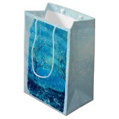 反射クリスマス雪だるま中のみ ミディアムペーパーバッグ (裏面アングル)