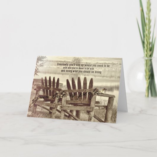 反射グリーティングカード サンキューカード (正面)