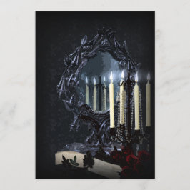 反射ゴシック結婚ファンタジー 招待状