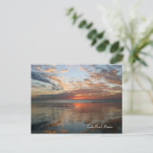 反射サンセット、ケーブルビーチ、ブルーーム、オーストラリア ポストカード (スタンド正面)