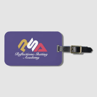反射スケートで滑るアカデミーラゲージタグ ラゲッジタグ