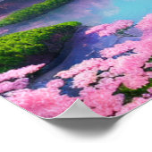 反射ストリーム，春ガーデン ポスター (角)