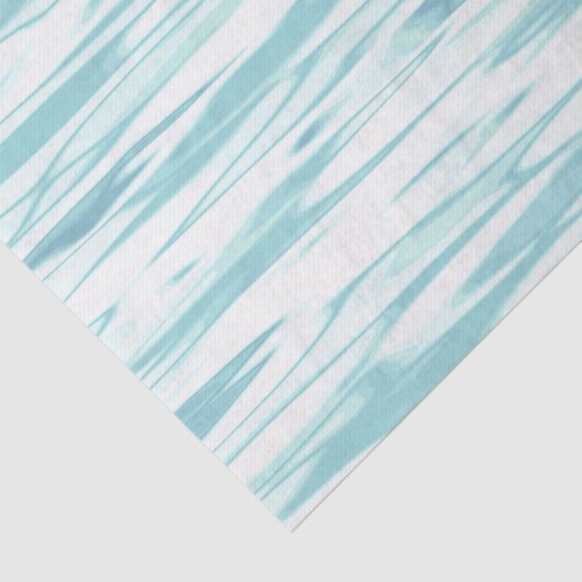 '反射'ソフトターコイズ抽象芸術 薄葉紙 (詳細)