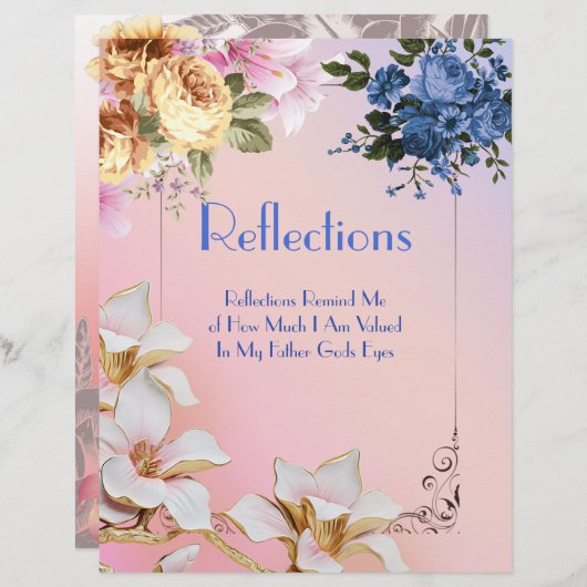 反射タイトルページのパーソナライズされた紙 (正面/裏面)