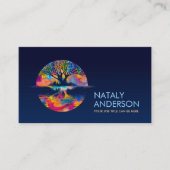 反射ツリーの人生 – 色の領域 名刺 (正面)