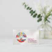 反射ツリーの人生 – 色の領域 名刺 (スタンド正面)