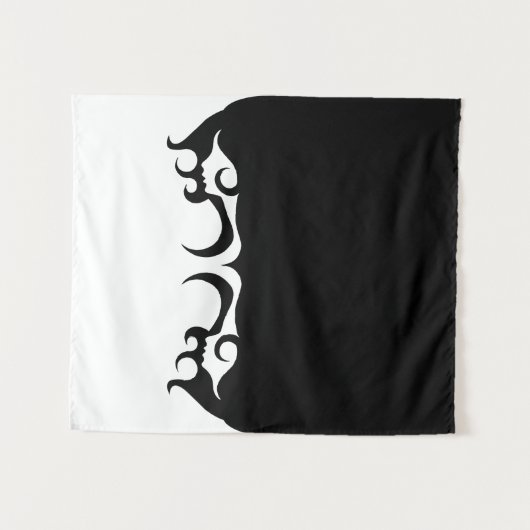 反射デコ女モダンのタペストリー タペストリー (正面(横))