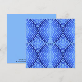 反射ブルーウェーブモダン抽象デザインアート カード
