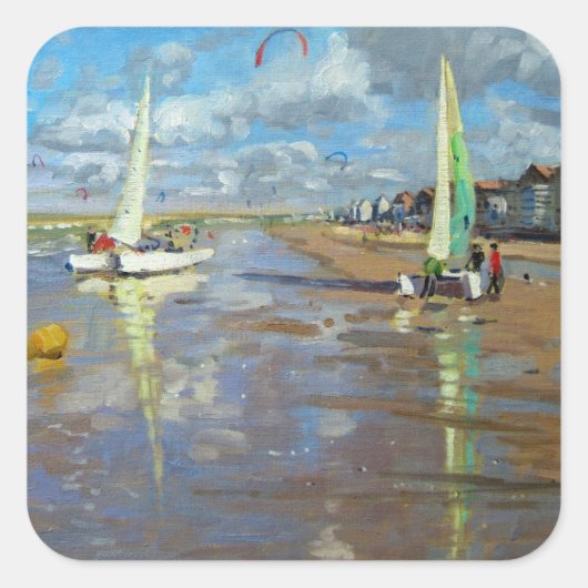 反射ブレー砂丘フランス スクエアシール (正面)