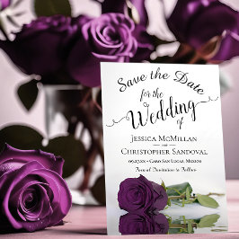 反射プラムパープルバラロマン結婚ティック セーブザデート