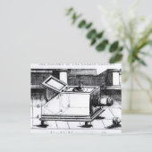 反射ボックスカメラのオブスプラ ポストカード (スタンド正面)