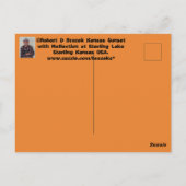 反射ポストカード付きカンザスサンセット ポストカード (裏面)