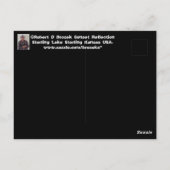 反射ポストカード付きカンザスサンセット ポストカード (裏面)