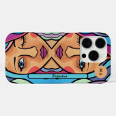 反射モノグラパーソナライズされたム名 Case-Mate iPhoneケース (裏面 (横))