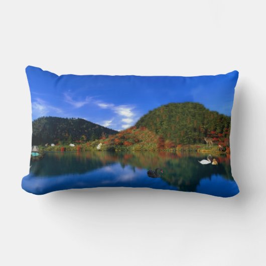 反射レイク ランバークッション (正面)